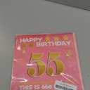 Joycard 55th Birthday Card with Envelope, 55th Birthday Decorations for Women, 55th Birthday Gifts for Mother, Happy Birthday Cards for 55 Year Old Wife, Back in 1971