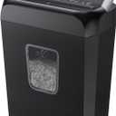 Bonsaii Paper Shredder for Home Use, 3.4 Gal Wastebasket, 6 Sheet Crosscut Paper Credit Cards, Staples, and Clips Shredder for Home Office Use, Portable Handle Design (C237-B New Version) Black