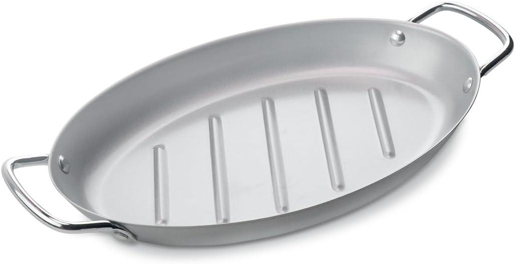 Grill Pan for Outdoor BBQ - 11" x 15" Topper With Handles, Trays for Grilling, Barbecue Tray