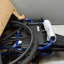 Drive Medical Blue Streak Lightweight Wheelchair - Portable Folding Mobility Aid - Swing-Away Footrests - Desk Arms - Durable Steel Frame - Easy Transport & Storage - 20-Inch Seat