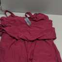 Summer Mae Plus Size Swim Romper Women One Piece Swimsuit Blouson Bathing Suit with Pockets 2026 Modest Swimwear (12, Purplish Red)