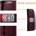 Tail Lights compatible with 2007-2014 Chevy Silverado 1500 2500HD 3500HD(2007 New Body Style only), 2007-2013GMC Sierra 3500HD (Red Smoked Lens-1 Pair(Left+Right), Not Include Bulbs&Wiring Harness)