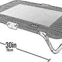 Pet Gear Lifestyle Pet Cot Elevated Bed, 30 Inch, Wheat | No Assembly Required, Premium Tear Resistant Cooling Mesh, Indoor & Outdoor, Lightweight & Portable