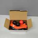 24 Pcs Halloween Spoon Race Game Set Halloween Themed Spider Ball Ornaments Black Red Spoons Fun Relay Race Games Toys for Indoor Outdoor Party Party Favors Supplies