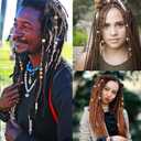 100pcs Large Hole Wooden Craft Beads, 5 Colors Natural Wood Beads for Hair, 9 x 10 mm Vintage Loose Spacer Round Jewelry DIY Beads for Macrame, Bracelets, Handmade Decor