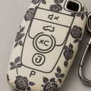 Compatible with Ford Key Fob Cover with Leather Lanyard, Car Key Case Shell Protection for Ford Explorer, Fusion Escape F150 F250 F350 F450 F550 Edge 5 Buttons