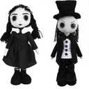 Goth Revenge Voodoo Creepy Dolls Scary Haunted Doll Spell Halloween Decor Lucky Gag Decor (2pcs)