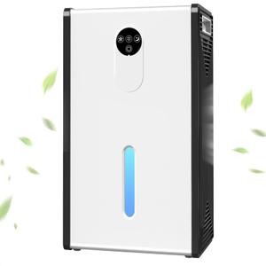 Dehumidifier for Basement, 1076 sq.ft Dehumidifiers for Home Bedroom Bathroom RV with Drain Hose, 72 OZ Quiet Portable Dehumidifier with Auto Shut Off, Auto Defrost, 7 Color LED Light, Sleep Mode