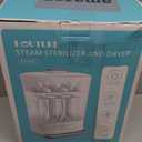 Baby Bottle Sterilizer | Esterilizador de Biberones, 6-in-1 HAUTURE Bottle Sterilizer and Dryer, Electric Steam Bottle Sanitizer for Baby Stuffs, Baby Bottles & Breast Pump Accessories (White)