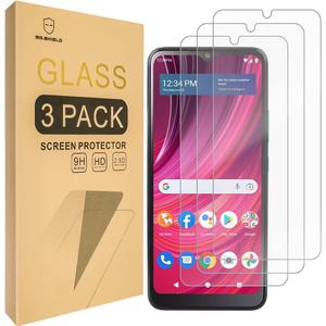 Mr.Shield [3-Pack] Designed For BLU View Speed 5G [Tempered Glass] [Japan Glass with 9H Hardness] Screen Protector