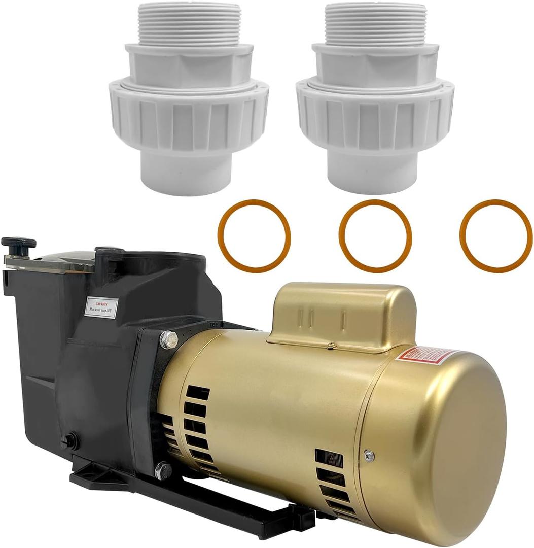 W3SP2610X15 Super Pool Pump 1.5 HP 115/230V 1.5'' Single Speed Replacement for Hayward, SP2610X15 for Inground Swimming Pools and Spas