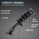 4PCS Front & Rear Shock Absorber Complete Strut Assembly, Compatible with Honda Civic Sedan 1.3L 1.8L 2006-2011, Acura CSX 2.0L 2006-2011, Replacement OE 172287 172286 5609