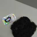 Sidaila 100% Human Hair Afro Puff Drawstring Ponytail for African Black Women Girls丨Short Afro Curly Bun丨Kinky Curly Short Extensions Hairpieces - 1B Natural Black Medium Size - 1 PIECES