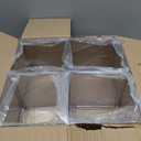 4Pcs Clear Acrylic Flower Vase 6 x 6 x 6Inch Square Flower Vase Clear Cube Flowers Vases for Wedding Centerpieces, Party, Home Office Decoration