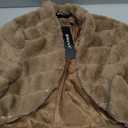 Allegra K Women's Faux Fur Coat Long Sleeve Cropped Fluffy Jacket Collarless Casual Winter Warm Outwear XS