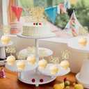 2 x 90th Cake Topper with Cupcake Toppers for 90th Birthday Decorations for Women 25Pcs Gold Glitter Cake Cupcake Birthday Party Decorations