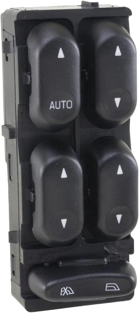 Front Left Driver Side Master Power Door Window Switch 5-Button compatible with 02-05 Excursion Explorer/04-05 Sport Trac/02-06 F250 F350 F550/04-06 F450 Super Duty Crew Cab Pickup - 02-05 Mountaineer