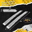 Temushom 83" Folding Truck Ramps, 1000 Lbs Capacity Heavy Duty Loading Ramps for Lawn Mower, Portable Anti-Slip Steel Loading Ramps for Pickup Trucks, ATV, UTV, Motorcycle, Trailer, Dirt Bike, 2-Pack