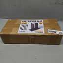 4pcs 4" x 4" (Actual: 3.5 x 3.5) Stainless Steel Post Base, Post Anchor Bracket, Concrete Support Anchor Base for Deck Railing, Fences, Mailboxes, Pavilions, Deck Porches, etc (Dark Gray)