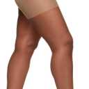 Berkshire 4413 Women's Ultra Sheer Non-Control Top Pantyhose with Sandalfoot Toe Made in USA Nylon & Cotton Blend (3X-4X, City Beige)