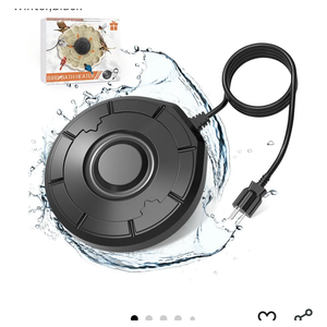 Cearktiy Bird Bath Heater,Birdbaths DeIcer,Birdbath Water Heater Deicer with Thermostatically Controlled,Heated Bird Bath Deicer Suitable for Birdbath Farm Livestock Drinking Outdoors in Winter,Black