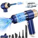 Handheld Car Vacuum Cleaner, 16000PA Hand Held Vacuum Portable Cordless, 2 in 1 Air Duster and Vacuum Cleaner with LED Light, Multi-Nozzles, 120W High Power Mini Vacuum for Home, Pet, Office