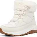 DREAM PAIRS Women's Winter Snow Boots, Faux Fur Waterproof Ankle Booties, Zaylee Ladies Comfortable Short Boots Outdoor (7, Off-white)