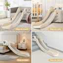 Indoor Couch Slide for Toddlers 1-3, Kids Baby Toddler Slide, Add-on for Modular Play Couches, Indoor Playset for Sofa Bed Stair, with Secure Guardrail, Gentle Slope, Extended Buffer Zone (Big)