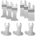 PECHAM 9PCS Diamond Oscillating Tool Blade, Multi Tool Blades Kits for Grout Removal and Soft Tile Cut, Fit Porter Cable Black & Decker Rockwell Ridgid Ryobi Milwaukee Chicago Craftsman