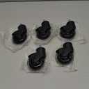 Toplimit 3" Office Chair Wheels Replacement with Threaded Stem 3/ 8"-16x1 Heavy Duty Set of 5, Screw in Rubber Caster Wheels, Desk Chair Casters, Safe for Wood Floor, Tile and Carpets