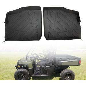 A & UTV PRO Front Floor Mats for 2013-2017 Polaris Ranger 570 900 Full Size Diesel Accessories 2 Doors Foot Mats Floor Liners