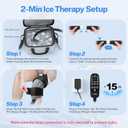 CUEME Ice Machine for Knee After Surgery, Programmable Timer Cold Therapy Machine for Knee Replacement, Cryotherapy Pain Relief, w/Compression Pad, Ice Therapy Machine for Shoulder/Hip/Ankle/Foot