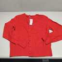 Newshows Women's Lightweight Button Down Cardigan Long Sleeve Casual Crew Neck Soft Knit Cardigans Sweater Tops (Large)