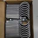 End Rail T Clamps, Chainlink Fence Parts, Galvanized Fence Parts With Galvanized Steel. T Link Post Clamps, T Clamps. Chain Link Fence T Clamp Made To Fit 1 3/8" (1-3/8" x 1-3/8" (8 PCS)