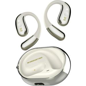 Monster Open Ear AC360, Wireless Bluetooth Rotary Earphone, with Lanyard, Upgraded Bluetooth 6.0, Touch Control, 24h Long Battery Life, IPX5 Waterproof,Long-Lasting Wear Without Fatigue