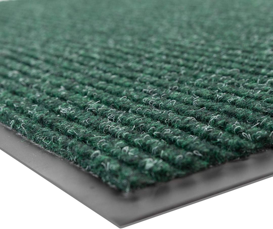 Notrax 109 Brush Step Carpeted Indoor/Outdoor Entrance Mat for Home or Office, 3' X 5', Absorbent Slip Resistant Heavy Duty Entry Mat, Hunter Green, 109S0035GN