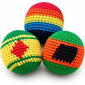 3 Panel Sand Filled Foot Bag, for Practice, Outdoor Games, Party Activities