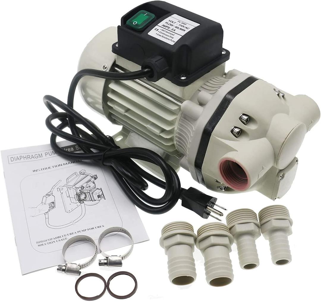 NC FL-540B Chemical Distribution Pump, Industrial Style, Fluororubber & PA66, Blue, 115V, 40L/Min, 40PSI, 2.75Bar, Used for Spray Irrigation, Liquid Transportation, Refueling Equipment, Water Pumps