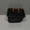 GRANNY SAYS Kids Bike Basket, Front Bicycle Bike Baskets for Kids, Small Wicker Bike Basket for Boys and Girls, Small Wicker Basket for Bike, 9" x 7" x 6", 1-Pack (Black)