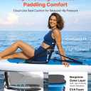 VEVOR Kayak Seat, Universal Paddle Board Seat with Adjustable Back Support, Multiple Thickness Options (0.5” to 2.6”), Soft Padded Cushion & Storage Bag for SUP, Canoe, Fishing Boat, Inflatable Kayak, 2 Pack