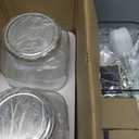 KIKCOIN 1 Gallon Glass Drink Dispensers for Parties, 2 Pack Leakproof Beverage Dispenser with Stand & 18/10 Stainless Steel Spigot & Filter -for Lemonade, Juice, Sun Tea, Punch- ALL DISHWASHER SAFE