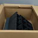 2 PCS Rubber Curb Ramp, 20"*20"*7.9" Rise Threshold Ramp, Heavy Duty 6800Lbs Capacity Driveway Curb Ramp, Portable Shed Ramps for Low Cars Vehicle Motorcycle Wheelchairs Bikes (20*20*7.9 Inch)