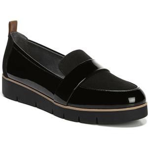 Dr. Scholl's Shoes Women's Webster Loafer (9, Black Patent/Microfiber)