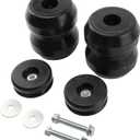DR1500DQ with Rear Rubber Helper Spring Kit - 8600 lbs Capacity for Dodge Ram 1500 2WD/4WD 2009-2023 Quad & Crew Cab, Truck Helper Springs