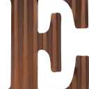 COLLECTIVE HOME - 12" Metal Letters for Wall Decor, Corrugated Rusty Letters, Rustic Hanging Wall Decor, Monogram Hanging Farmhouse Decor, Alphabet Signs for Office Bedroom Living Room Kitchen (E)