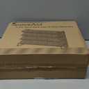 SpaceAid Spice Rack Organizer with 28 Spice Jars, 386 Spice Labels, Chalk Marker and Funnel Set for Cabinet, Countertop, Pantry, Cupboard or Door & Wall Mount - 28 Jars, 13.4" W  10.8" H, White