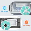 2 x Breast Treatment Ice Pack Hot Cold Breast Pad, Nursing Pain, Mastitis, Swelling, Essential for Breastfeeding New Mothers, 2 Pack,Blue,M