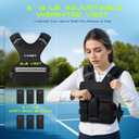 Adjustable Weighted Vest for Women Men,Weighted Vest with Soft Iron Weights, 9-15lbs