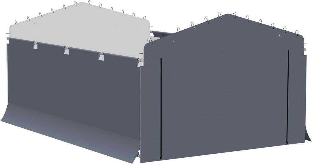 ARROW, Fabric Enclosure Kit for 12 x 20-ft Arrow Carports (Metal carport not included)