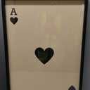 Framed Set of 3 Poker Wall Art Lucky You Poster, Trendy Retro Print Wall Decor for Queen of Hearts Wall Art Rustic Vintage Farmhouse Home Wall Decor（Black 12"x16"）
